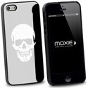 COVMIROIRIP5SKULL - Coque arrière miroir argenté motif Skull pour iPhone 5