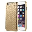 COVPYTHONIP6GOLD - Coque rigide cuir aspect python gold pour iPhone 6s
