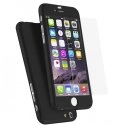 COVRIG360IP6NOIR - Coque iPhone 6s Protection 360° intégrale noir avec verre écran