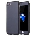 COVRIG360IP7NOIR - Coque iPhone 7 Protection 360° intégrale noir avec verre écran