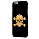 CPRN1IP6PLUSSKULLOR - Coque noire iPhone 6 Plus impression crâne doré tête de mort gold