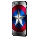 CPRN1IPHONE6BOUCLIER - Coque noire iPhone 6 motif bouclier capitaine américain