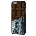 CPRN1IPHONE6CHOCOLAT - Coque noire iPhone 6 impression tablette de chocolat