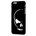CPRN1IPHONE6CRANEBLANC - Coque noire iPhone 6 impression Crâne blanc