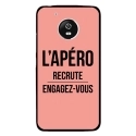 CPRN1MOTOG5APEROROSE - Coque rigide pour Motorola Moto G5 avec impression Motifs l'apéro recrute rose