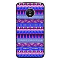 CPRN1MOTOG5AZTEQUEBLEUVIO - Coque rigide pour Motorola Moto G5 avec impression Motifs aztèque bleu et violet