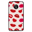 CPRN1MOTOG5LIPS - Coque rigide pour Motorola Moto G5 avec impression Motifs lèvres et coeurs rouges