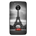 CPRN1MOTOG5PARIS2CV - Coque rigide pour Motorola Moto G5 avec impression Motifs Paris et 2CV rouge