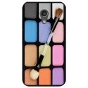 CPRN1MOTOGV2MAQUILLAGE - Coque noire pour Motorola Moto-G2 impression palette de maquillage