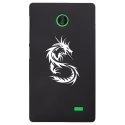 CPRN1NOKIAXDRAGONTRIBAL - Coque rigide pour Nokia X avec impression Motifs dragon tribal