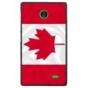 CPRN1NOKIAXDRAPCANADA - Coque rigide pour Nokia X avec impression Motifs drapeau du Canada