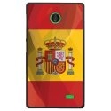 CPRN1NOKIAXDRAPESPAGNE - Coque rigide pour Nokia X avec impression Motifs drapeau de l'Espagne