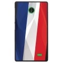 CPRN1NOKIAXDRAPFRANCE - Coque rigide pour Nokia X avec impression Motifs drapeau de la France