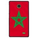 CPRN1NOKIAXDRAPMAROC - Coque rigide pour Nokia X avec impression Motifs drapeau du Maroc