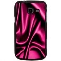 CPRN1S7390SOIEROSE - Coque rigide Galaxy Trend Lite S7390 Impression soie rose drapée