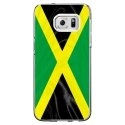 CRYSGALS7EDGEDRAPJAMAIQUE - Coque rigide transparente pour Samsung Galaxy S7-Edge avec impression Motifs drapeau de la Jamaïque