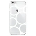 CRYSIP6PLUSRONDSBLANCS - Coque rigide pour Apple iPhone 6 Plus avec impression Motifs ronds blancs