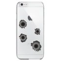 CRYSIP6PLUSTROUBALLE - Coque rigide pour Apple iPhone 6 Plus avec impression Motifs impacts de balles