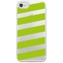 CRYSIPHONE7BANDESVERTES - Coque rigide transparente pour Apple iPhone 7 avec impression Motifs bandes vertes