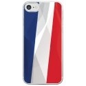 CRYSIPHONE7DRAPFRANCE - Coque rigide transparente pour Apple iPhone 7 avec impression Motifs drapeau de la France