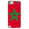CRYSTOUCH5DRAPMAROC - Coque rigide transparente pour Apple iPod Touch 5 avec impression Motifs drapeau du Maroc