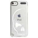 CRYSTOUCH6CRANE - Coque rigide transparente pour Apple iPod Touch 6G avec impression Motifs crâne blanc