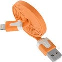 USBIP5ORANGE - Câble USB Orange Lightning iPhone 5 iPad Mini