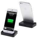 DOCKPLATIP6NOIR - Dock charge et synchronisation Lightning pour iPhone 6 iPhone 5s iPhone 5c