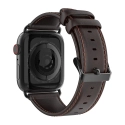 DUX-BUSIWATCH44MARR - Bracelet Apple Watch 42-44mm cuir marron série Business Dux