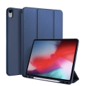 DUX-OSOMIPAD12918BLEU - Etui iPad 12.9 (2018) bleu avec coque intérieure souple et emplacement stylet