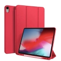 DUX-OSOMIPAD12918ROUGE - Etui iPad 12.9 (2018) rouge avec coque intérieure souple et emplacement stylet