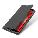 DUX-REDMI6AGRIS - Etui Xiaomi Redmi-6A gris fin avec rabat latéral aimant invisible et coque souple