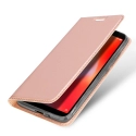 DUX-REDMI6AROSE - Etui Xiaomi Redmi-6A rose fin avec rabat latéral aimant invisible et coque souple