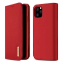 DUX-WISHIP11PMAXROUGE - Etui iPhone 11 Pro Max en cuir rouge rabat latéral fonction stand