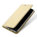 DUX-ZE554KLGOLD - Etui Zenfone 4 ZE554KL gold fin avec rabat latéral aimant invisible et coque souple