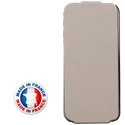 ETUICOXIP5MF-TAUPE - ETUICOXIP5MIFV2T Etui coque taupe pour iPhone 5s made in france