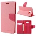 FANCY-A320ROSE - Etui Galaxy A3-2017 Fancy-Diary rose logements cartes fonction stand