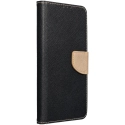 FANCY-GALAXYS20FENOOR - Etui Galaxy S20-FE Fancy-Diary noir et or logements cartes fonction stand