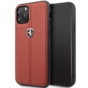 FEHDEHCN58RE - Coque Ferrari iPhone 11 PRO cuir rouge 