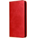 FPWALL-S25ROUGE - Etui folio Galaxy S25 rabat latéral rouge avec logements cartes