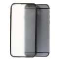FUSIONMATIP6NOIR - Coque contour gel type bumper avec dos transparent mat pour iPhone 6s