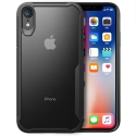 FUZION-IPXSNOIR - Coque iPhone XS Fuzion bumper noir et dos transparent rigide