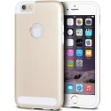 GCASELASKAIP6GOLDBLANC - Coque Hybride GCase Laska iPhone 6 coloris gel blanc et aluminium gold