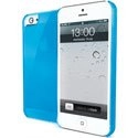 GELSKIN185LB-IP5 - Coque matière GEL bleu pour iPhone 5