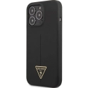 GUHCP13LSLTGK - Coque Guess Silicone série Triangle iPhone 13 Pro coloris noir