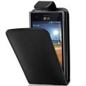 HKLAM-L5 - Etui Klam noir pour LG Optimus L5