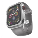 HOCO-WB09GRIS4244 - Bracelet gris + coque  pour Apple Watch antichoc transparente 42/44mm