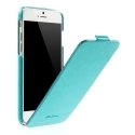HSAXIP647BLEU - Etui vertical ultra-fin et enveloppant turquoise pour iPhone 6s