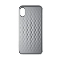 INCASE-INPH190378-SL - Coque Incase iPhone X série Facet coloris gris clair avec relief