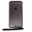 IPC647CLEARWLBLK - Coque Puro transparente contour noir pour iPhone 6s avec lanière poignet 